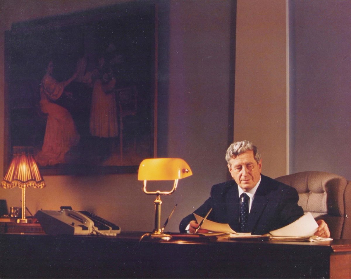 As Taoiseach, Garret FitzGerald’s 1982-1987 government introduced critical reforms.

He worked to remove outdated laws, including the ban on divorce &amp; restrictions on contraception, &amp; he promoted greater participation of women in public life.