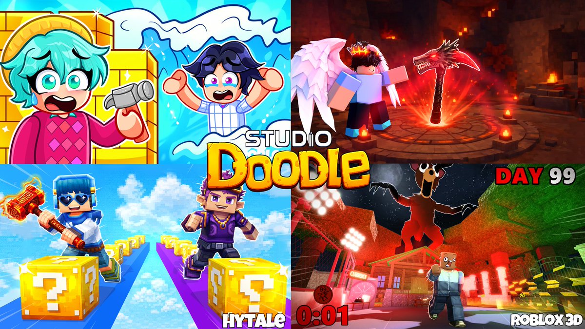 I create high-impact 3D thumbnails for YouTube.
Specialized in Roblox, Hytale, and stylized cartoon thumbnails designed to boost CTR.
📩 DM me on X
💬 Discord: @ LukkDraw 
<a href="/StudioDoodling/">Doodle Studio - ON 🦕</a> 

Portfolio below 👇