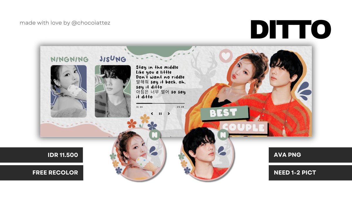 Help RT, big thanks!

💌 Halo! Open request dalam rangka menyambut valentine, ada diskon 14% untuk 4 katalog layout couple ini 𐙚₊˚ Ayo jajan!

#zonauang️ #zonajajan️️