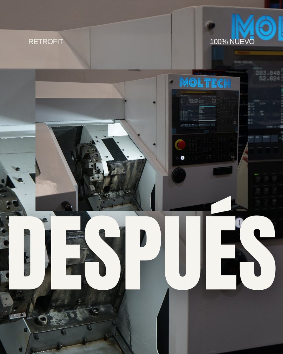 molinari_sa's tweet photo. 🚨 ¿Tu máquina es vieja o solo está desaprovechada?

Antes de cambiarla, mirá esto 👀

En MOLINARI transformamos tu equipo con un RETROFIT eléctrico y mecánico 100%, llevándolo a estándares actuales de rendimiento, seguridad y confiabilidad, sin la inversión de una máquina nueva https://t.co/3WqhocS6d4