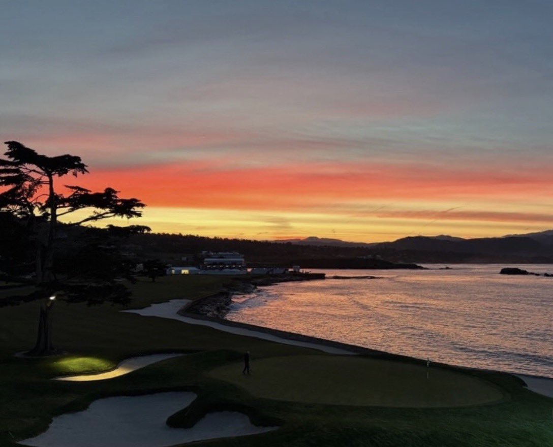 Good morning from beautiful Pebble! It’s officially tournament week. 🙌