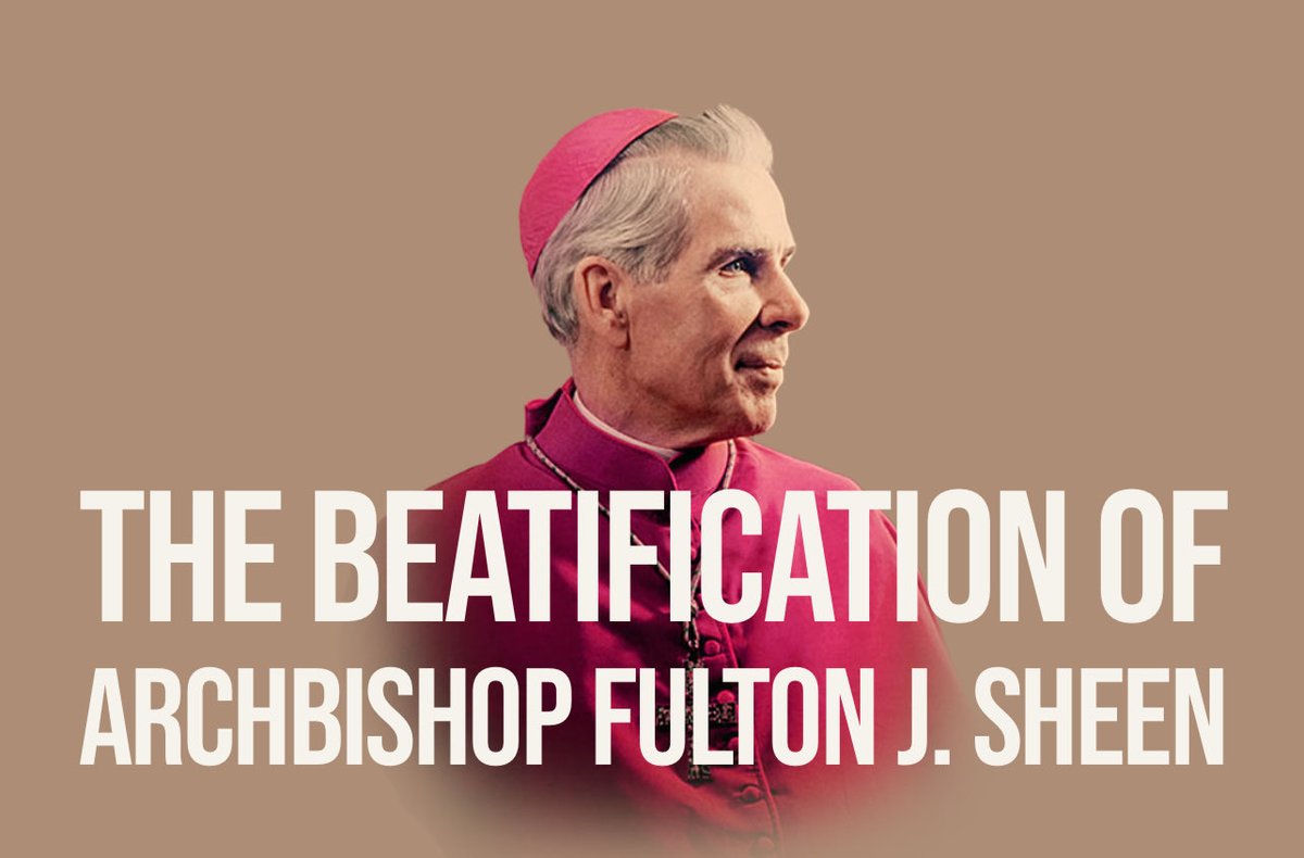 BREAKING: Arch. Fulton Sheen’s Beatification is moving forward according to the Diocese of Peoria. No date for the ceremony has been announced. (Blessed) Fulton Sheen pray for our special intention!