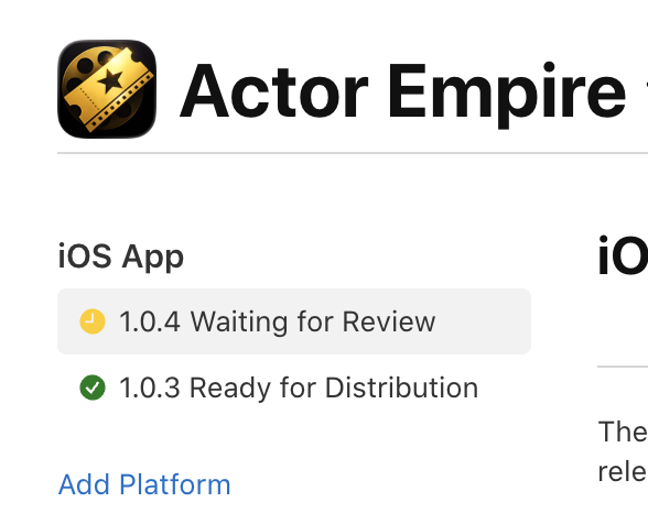 ActorEmpire's tweet image. as soon as apple approve it.