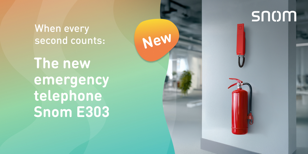 snom's tweet photo. 🚨 The Snom E303 – Emergency Communication Made Simple 🚨
Because when danger strikes, there’s no time to search. There’s only time to act.
https://t.co/jXskOoFrqD https://t.co/SJBS3cEBLS