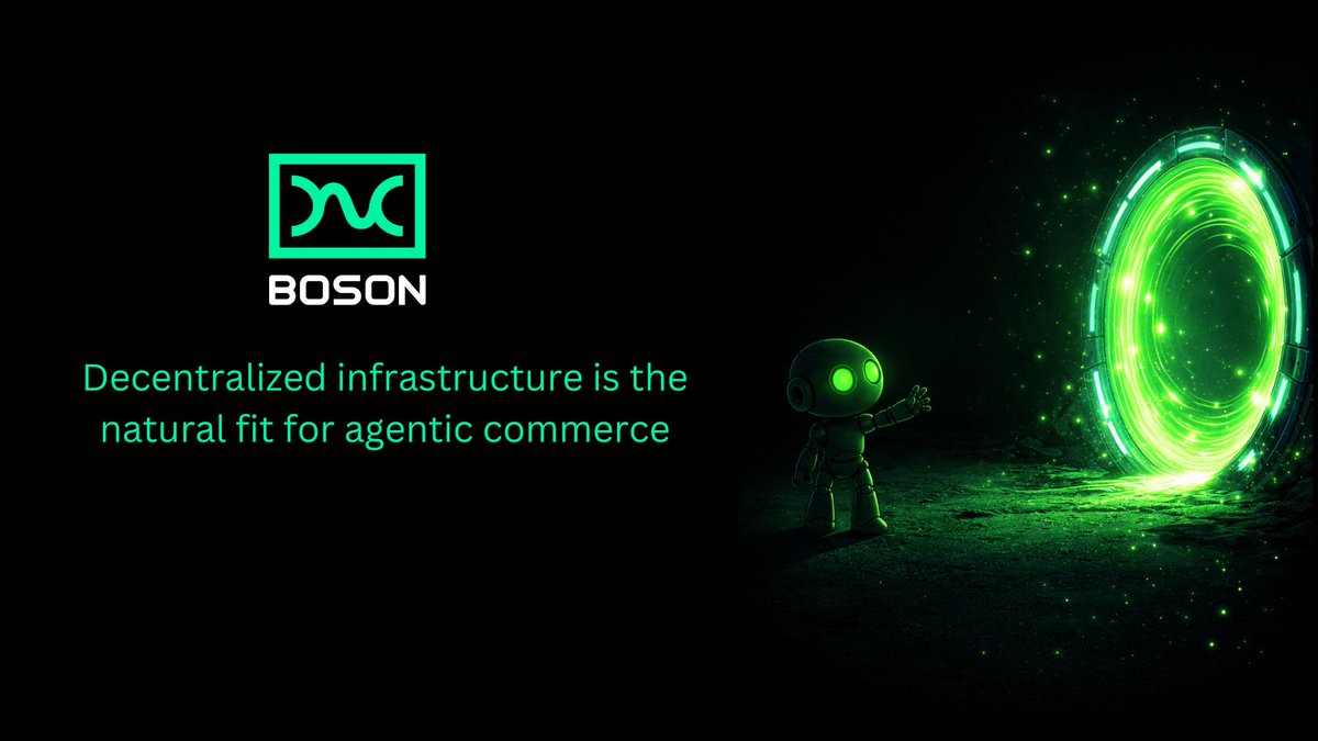Boson dACP is quietly laying the rails for agentic commerce 

Trust-minimized exchanges, real-world assets, and AI agents negotiating without middlemen this is just the beginning.

Momentum is building. The recent moves are only a preview.

Big things are about to come 🫴👀