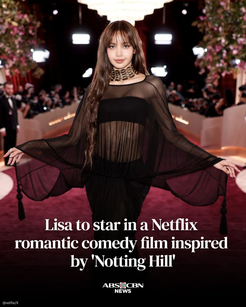 Lisa of BLACKPINK is set to star in an upcoming Netflix romantic comedy film.

READ: abs-cbn.com/entertainment/…