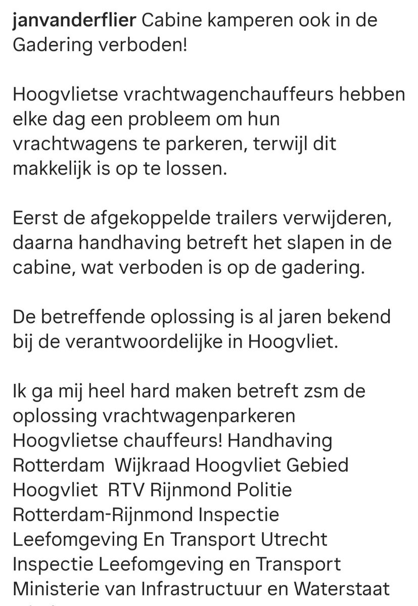 Cabine kamperen in de Gadering verboden!