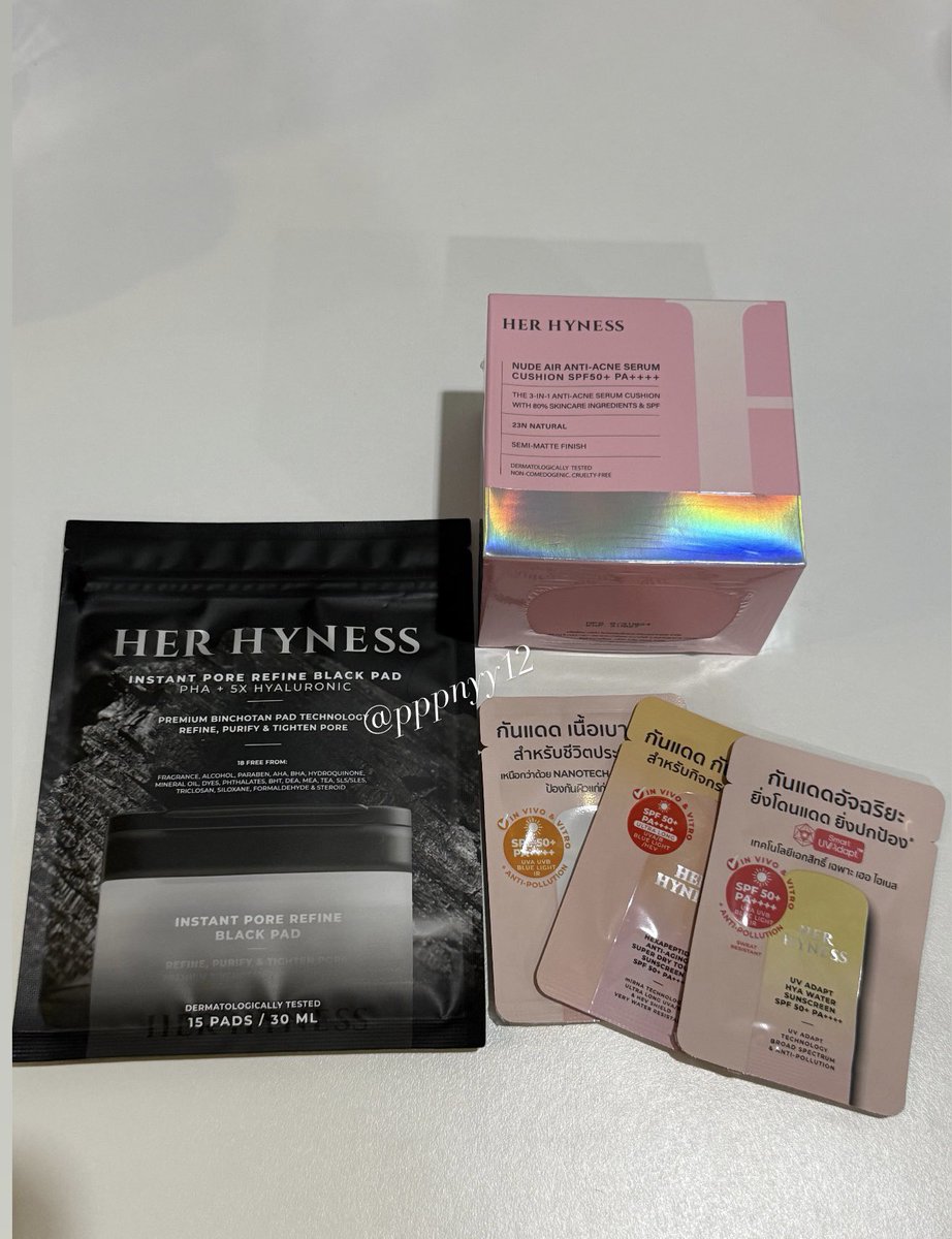 pppnyy12's tweet photo. ส่งต่อ คุชชั่น herhyness SPF50+PA++++
 (ตลับจริง 12g + รีฟีล 12g)  สี23N Natural 
ยังไม่แกะ
📍420฿ ส่งฟรี แถมโทนเนอร์แพด(15แผ่น)+กันแดด

Dm kaa💖
#herhyness 
#ส่งต่อherhyness #ส่งต่อ #ส่งต่อสกินแคร์ #ส่งต่อเครื่องสำอาง #ส่งต่อคสอ https://t.co/l2fPVnYEjJ