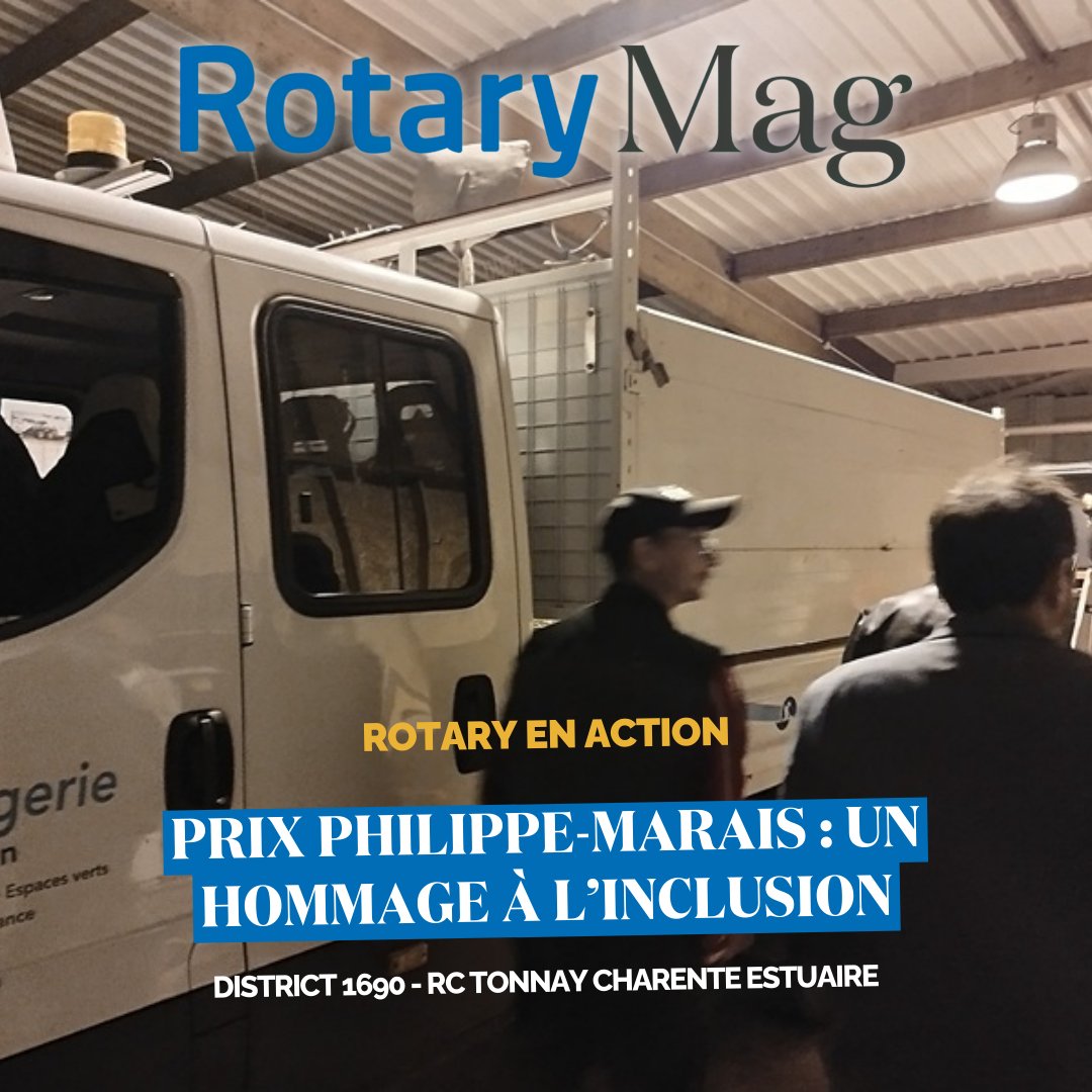rotarymagfr's tweet image. Le Rotary Club Tonnay Charente Estuaire remet le Prix Philippe-Marais à l’ESAT de Saint-Savinien pour son engagement en faveur de l’inclusion et de l’insertion professionnelle.
ow.ly/KUuB50YbKRl

#Inclusion #Handicap #Rotary #District1690