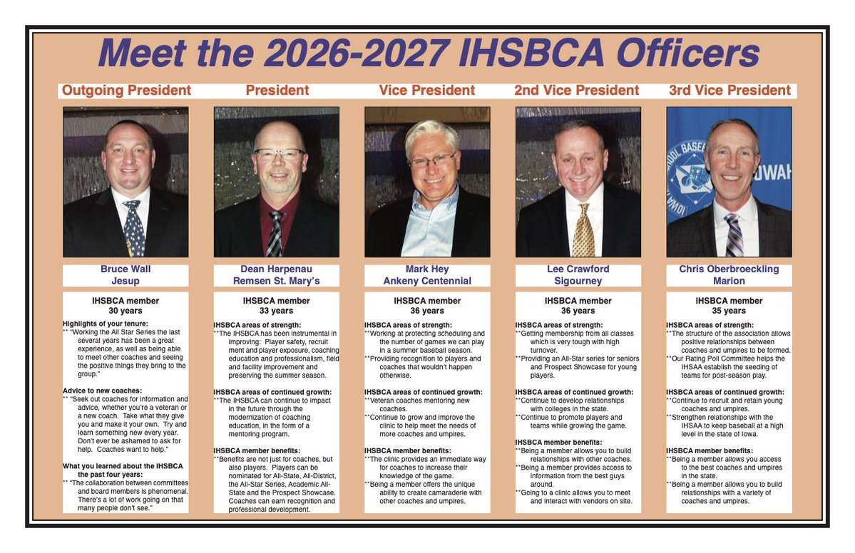Iowa HS Baseball Coaches Association tweet media
