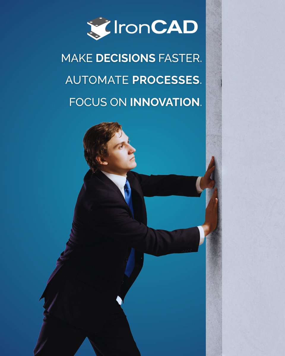 The future of CAD isn’t about replacing engineers. It’s about removing barriers and friction.

IronCAD's intelligent tools help you make decisions faster, automate processes, and focus on innovation.

#FutureEngineering #CAD #IronCAD #Innovation