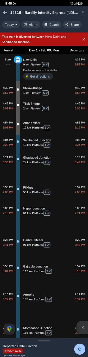 faiizanaly's tweet photo. @RailwaySeva @IRCTCofficial
Train 14316 (Ghaziabad–Bareilly) scheduled at 5:23 PM has still not departed from New Delhi. No proper update provided and refund not processed yet.
Please look into this and refund my ticket amount.
PNR: 2831016459 https://t.co/6FmkiFjPng