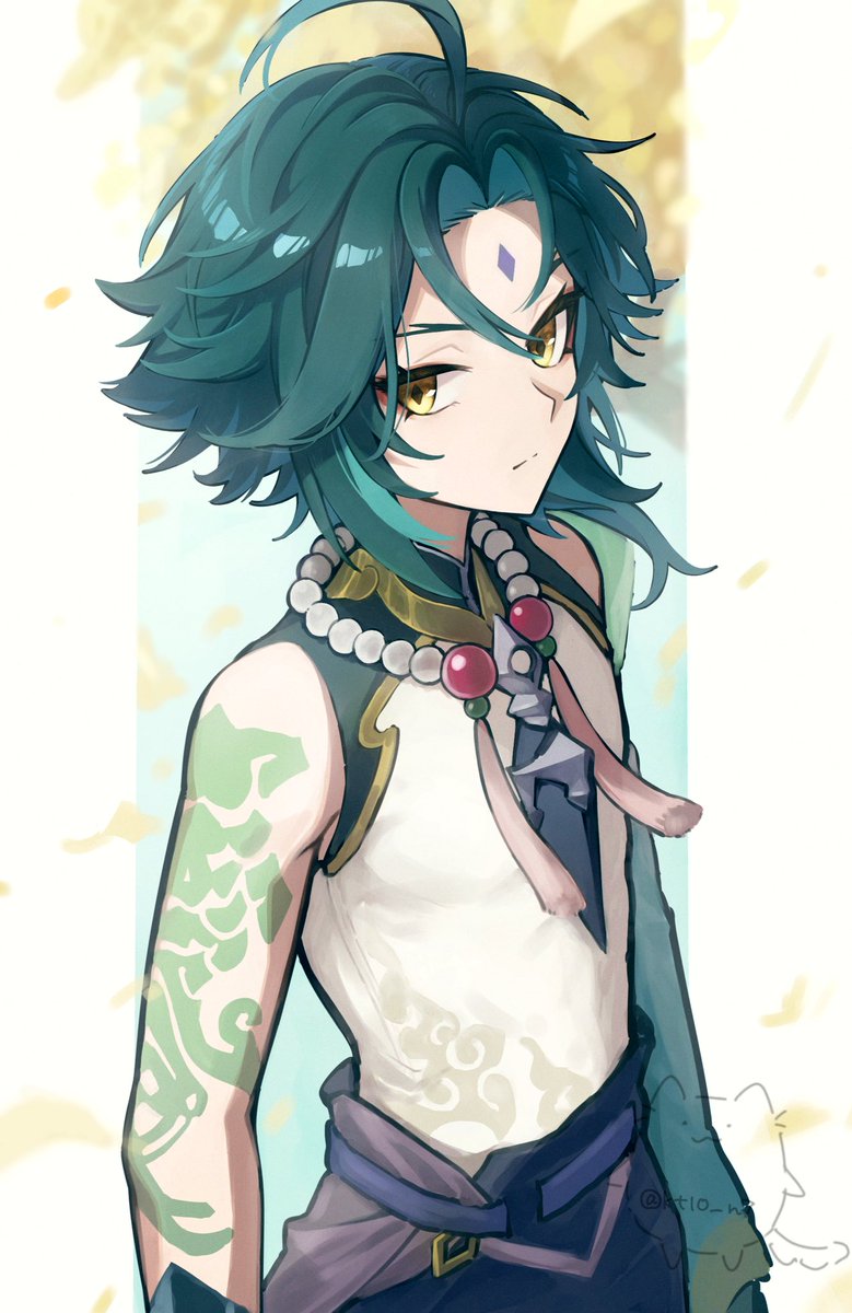 魈くん描けた〜