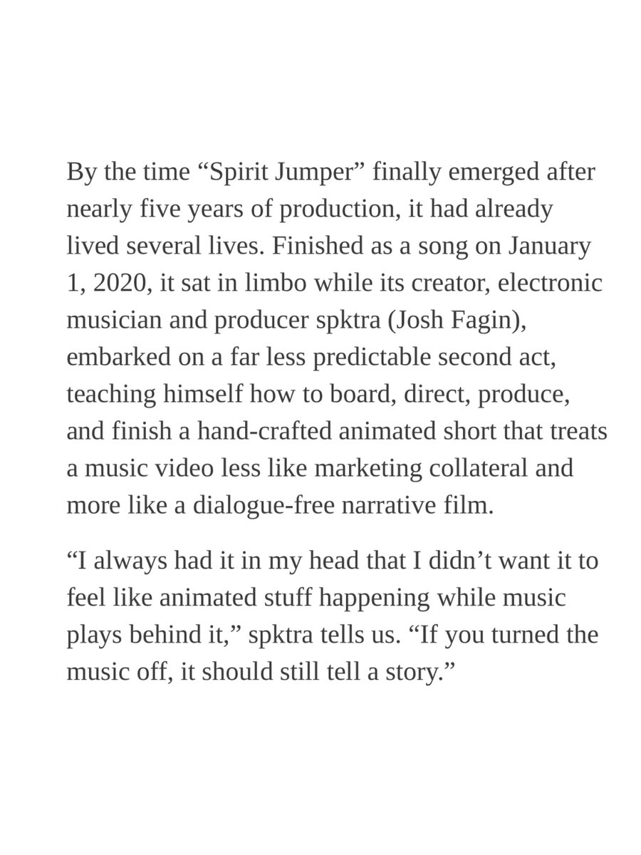 SPKTRASPKTRA's tweet photo. Did an interview with @cartoonbrew about the 5 year production behind Spirit Jumper. Looking back through my research notes, I had a number of interviews they’d done over the years so it was an honor to be interviewed at all on the website.  https://t.co/bAiJlqvyXl https://t.co/7YOvUSK45p