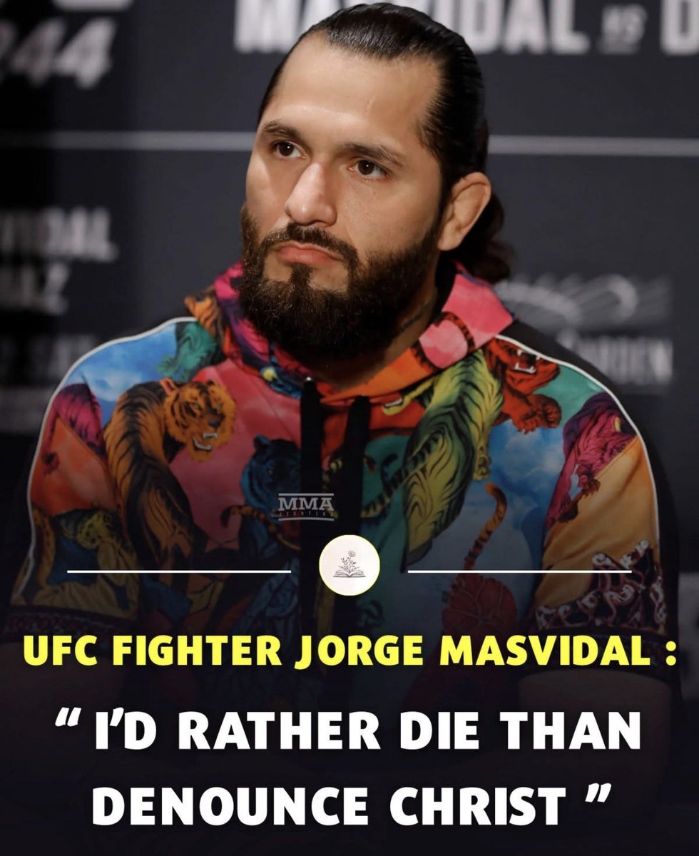 Jorge Masvidal says he would rather die than to denounce Christ🙏✝️