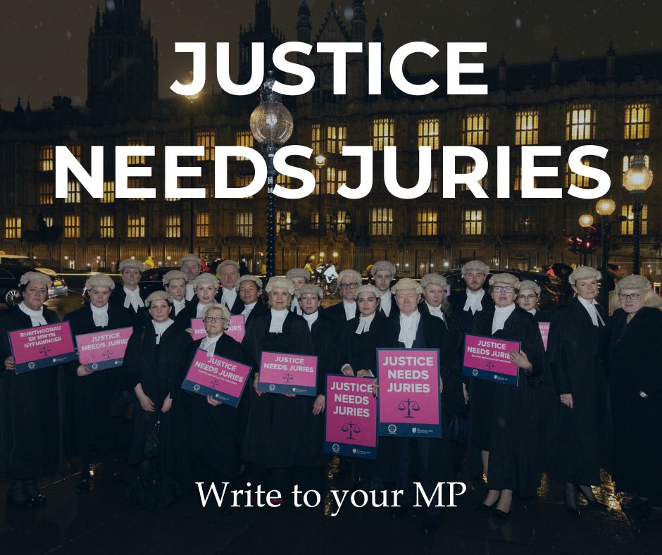 Please write to your local MP (again, if appropriate) to voice your concern on the government's plan to restrict jury trials. 

We’ve updated our template letter for you to send to your local MP with the latest data from the Institute for Government and our response to Part 2 of