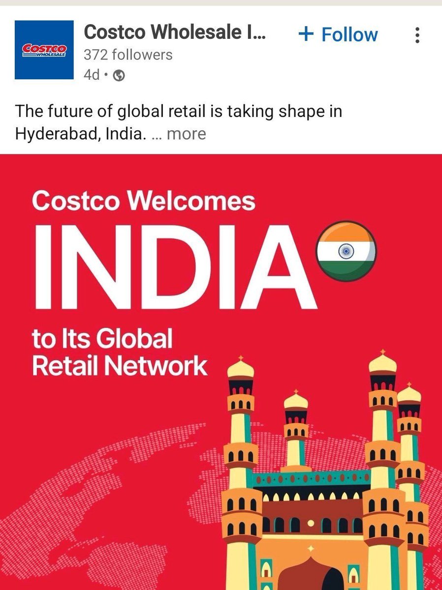 IndianTechGuide's tweet image. 🚨 US-based retailer Costco is making its India entry in Hyderabad.