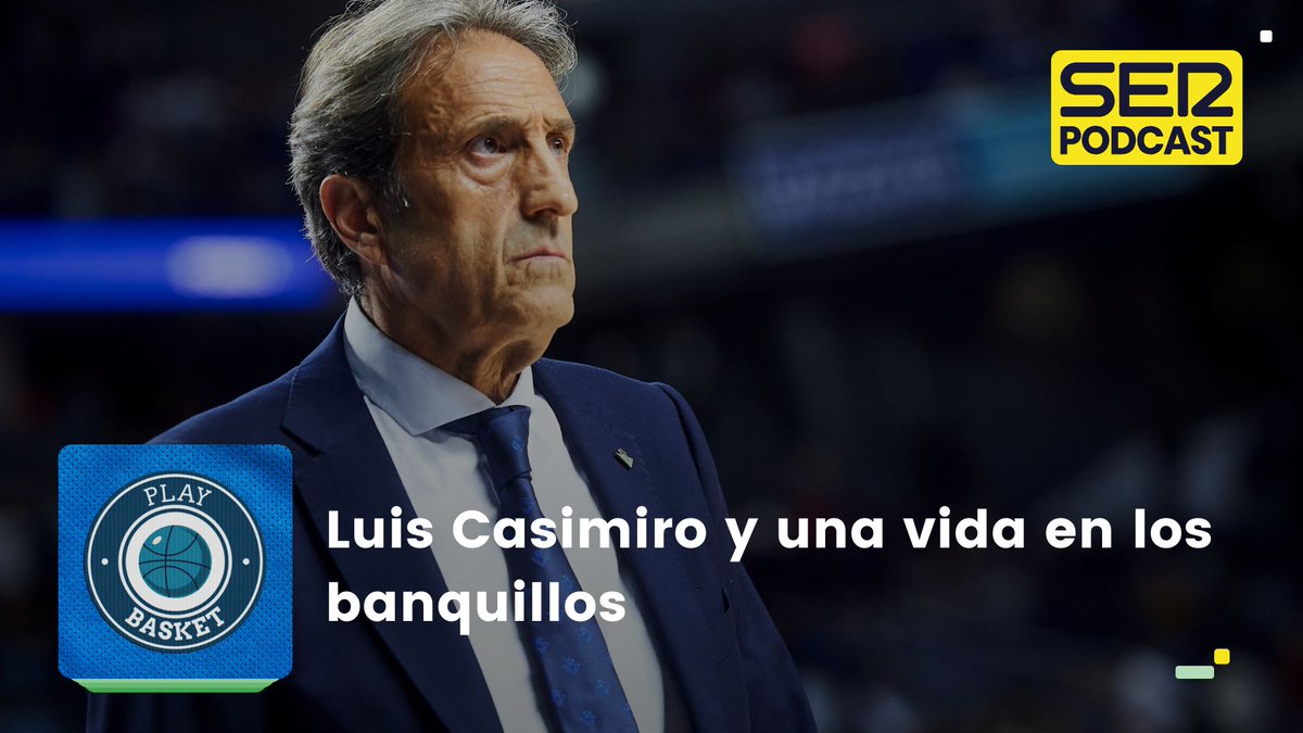 PlayBasketSER's tweet image. 🏀 ¡#PlayBasket con @PacojoSER!

🎧🔁 17X16 → LUIS CASIMIRO Y UNA VIDA EN LOS BANQUILLOS
8⃣0⃣0⃣ Luis Casimiro supera los 800 partidos ACB
🔎 Las lesiones pasan factura antes de la Copa, locura en Euroliga y cuenta atrás del #AllStarNBA

🟡 #SERPodcast 🔗 linktr.ee/PlayBasket