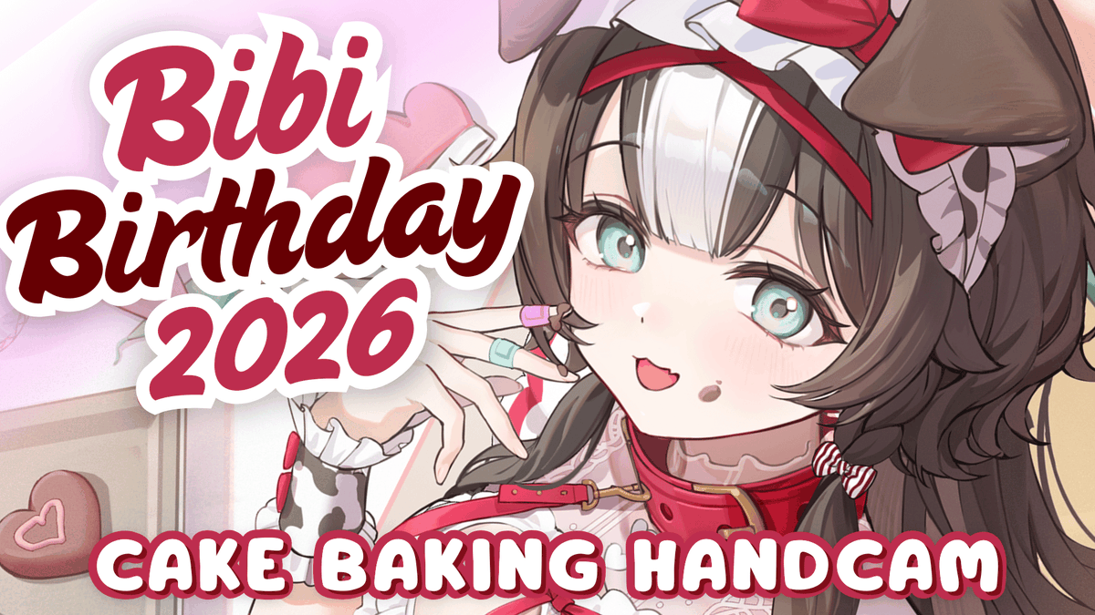 [BIRTHDAY STREAM]

It's time to wish our dog maid a wan-derful special day! Happy Bark-day to the one and only Bibi Biscuit! 

Make sure to join our ulti-mutt maid as she celebrates her special day by making cake! 🐶🎂

📅 2.09 - 7 PM PT / 10 PM ET
🔗youtube.com/watch?v=NNCk0M…