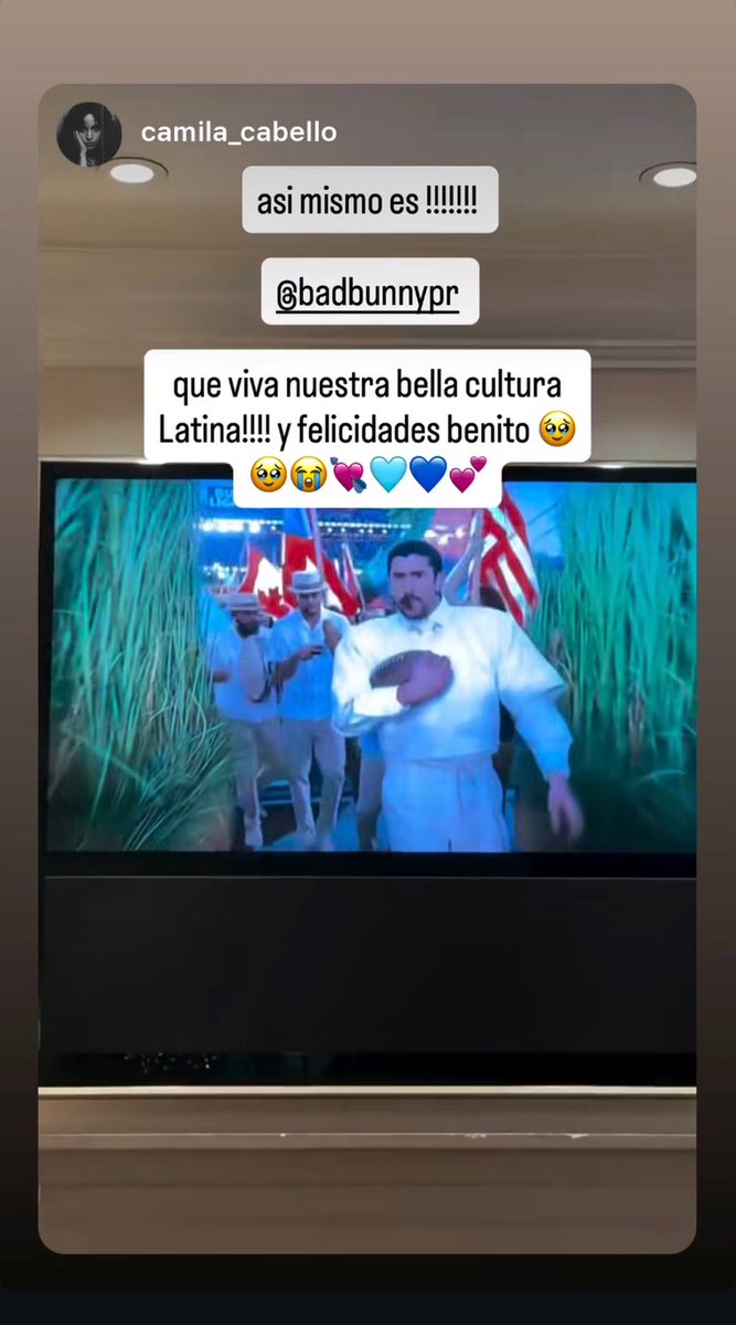 NewsKatseye's tweet image. Daniela reposted IG stories in support of Bad Bunny’s powerful Super Bowl performance and message ❤️🌎

#KATSEYE @katseyeworld