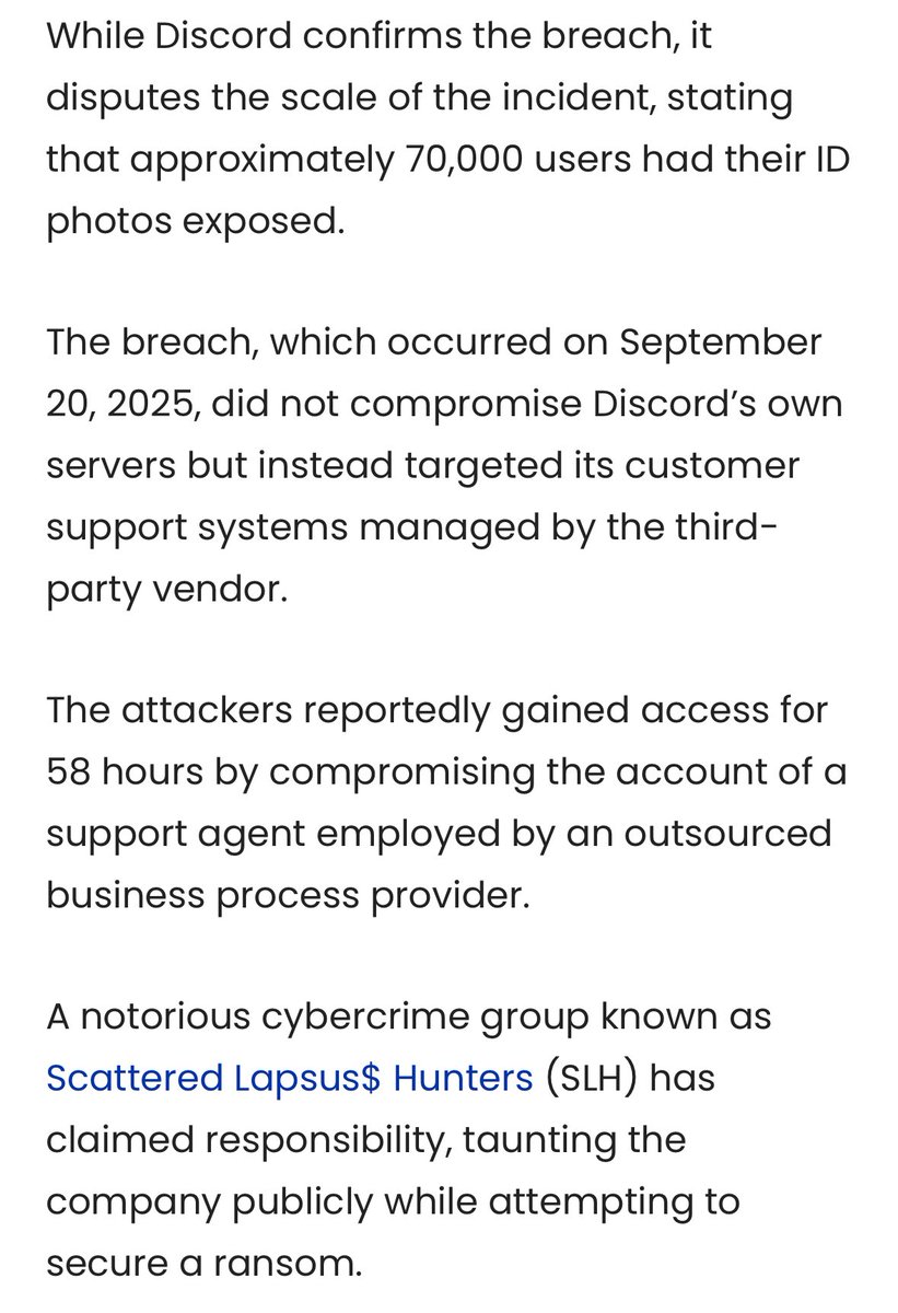 absolutely do not give discord your ID or facial scan under any circumstance btw, do not trust them or any of these companies with your personal identity ever