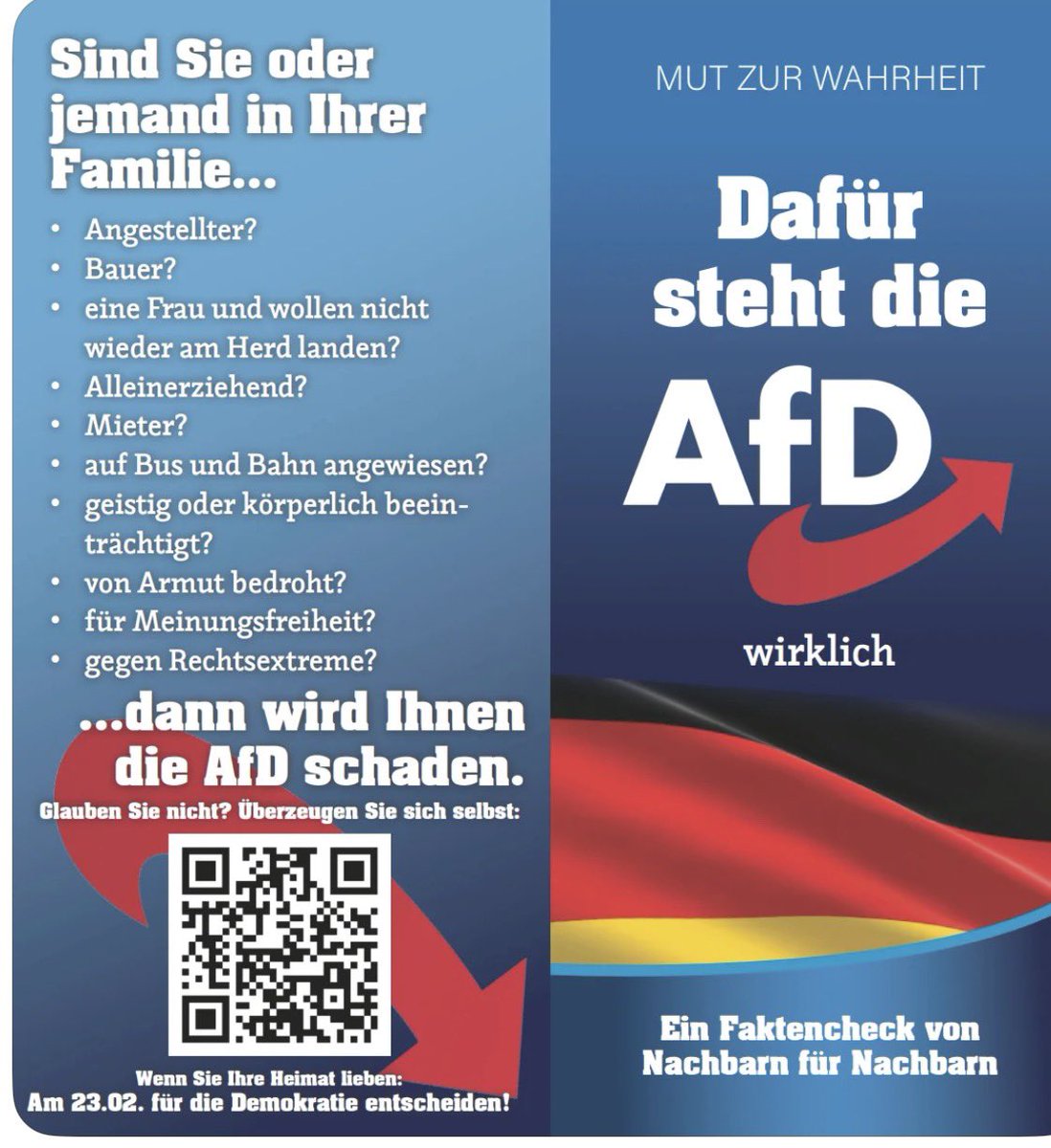 Faktencheck2030's tweet image. Tja ……das sagt alles🧐
#AFD unwählbar