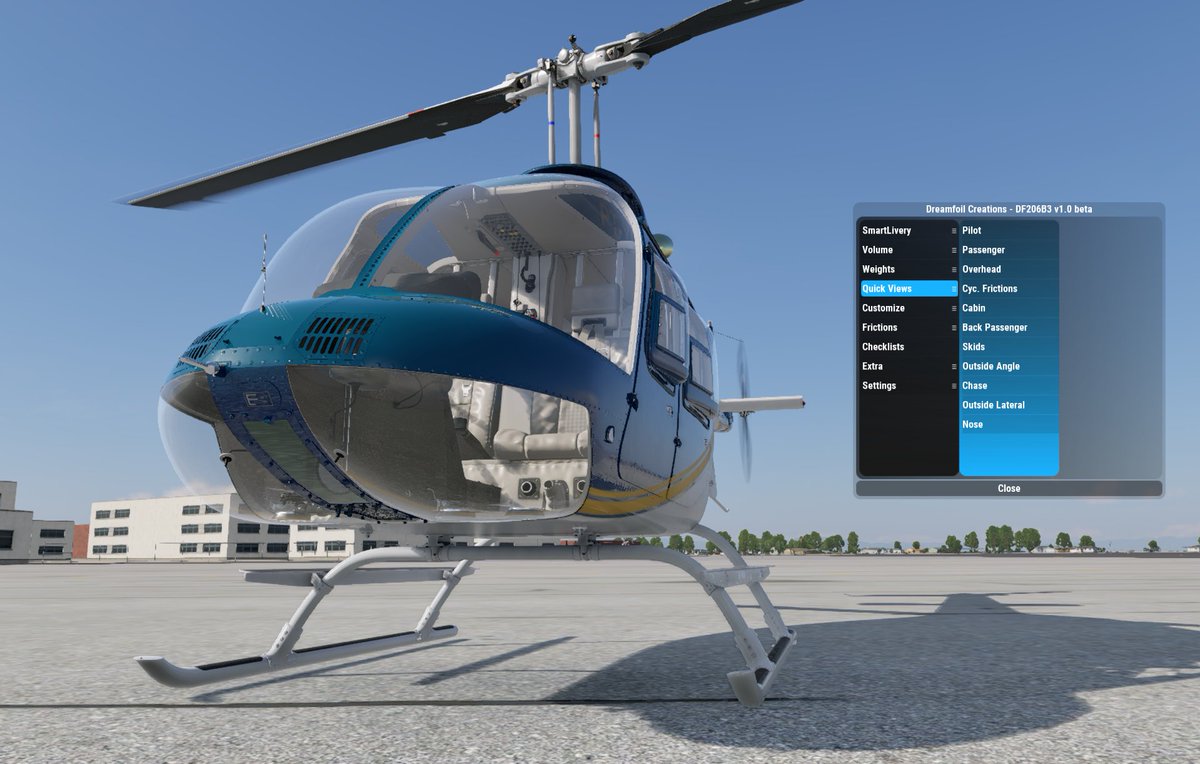 nojiri_h's tweet image. DreamFoilのBell206B買っちゃった。着陸前の減速で転移揚力がすとんと落ちるのが、Cowanより急峻。
ペダルの挙動が怪しくて、オートパイロットと喧嘩するような感じ。設定があるのかな？
#Xplane12 #flightsim