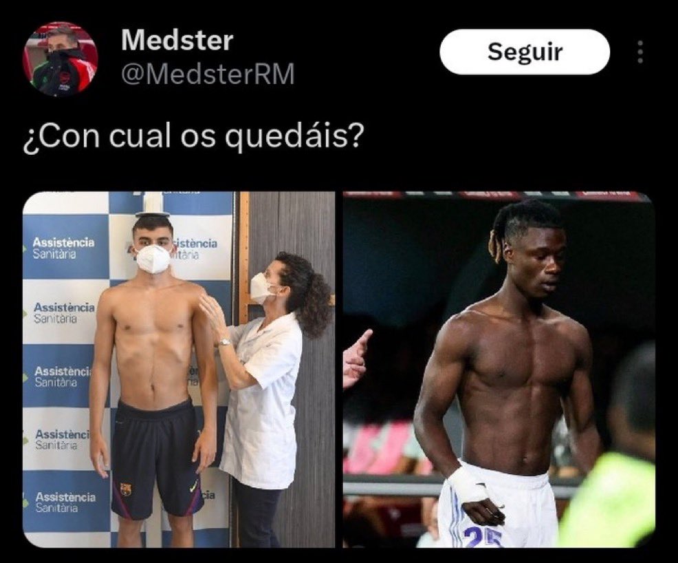 Hubo una época en Twitter en que los madridistas pensaban que los jugadores eran mejores por tener abdominales