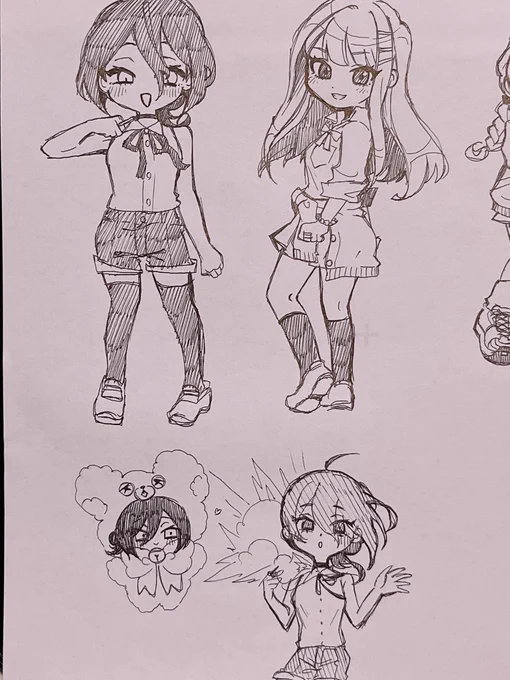 デフォルメ描くの楽しい^_^ 