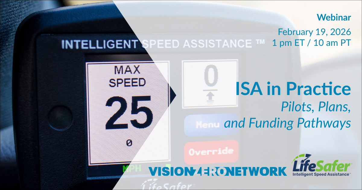 Visionzeronet's tweet image. ISA can help curb dangerous speeds and save lives but how do we move from interest to real-world impact? Join us Feb 19 for a webinar on how to integrate it into #VisionZero plans, launch pilots, and as part of SS4A grant applications.

visionzeronetwork.org/upcoming-webin…