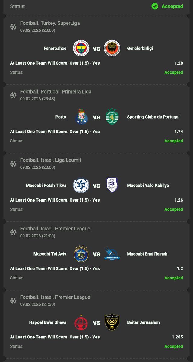 Manuel_Saenda's tweet photo. Fansport 200 odds 
At least one team O.V 1.5
Code : F3ATA https://t.co/Uff8SipMSs