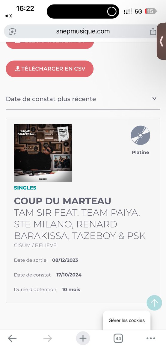225ivoir's tweet photo. 🇨🇮🎙️⏩️ || 📌 Pour rappel :

Tazeboy est le premier rappeur ivoirien certifié Single d’or SNEP, et il atteint aujourd’hui le platine avec « Coup du Marteau ».

Kiki Moteleba, de son côté, est le premier rappeur ivoirien à obtenir deux certifications Single d’or en Espagne. https://t.co/qphV5OOQGC