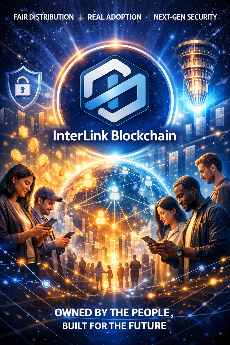 Fatema776663's tweet photo. 🌐 InterLink Blockchain is built for the long term.
⚖️ No insiders, no whales — ownership comes from real human participation, not money.
📱 Made for everyone. 🔐 Quantum-safe.
🚀 A future where millions truly own digital assets.
#InterLink #FairDistribution #QuantumSafe https://t.co/N3W2bX1gMN
