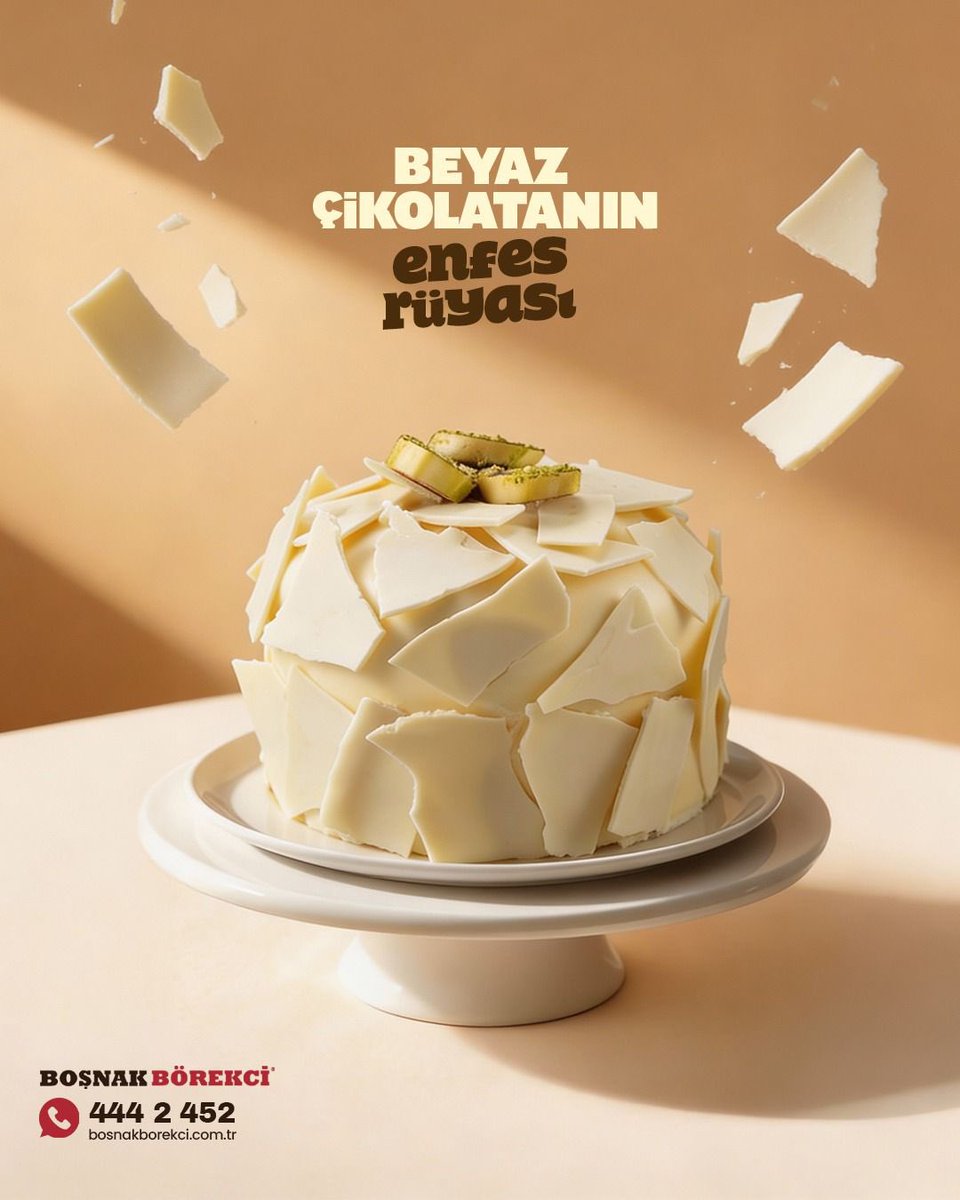 Beyaz çikolatanın enfes rüyası…
Her lokmada zarafet, her dilimde mutluluk 🤍✨
#boşnakbörekçi #annelerinellerinden