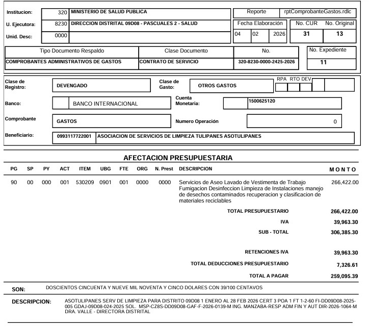 CORRUPCIÓN AL MÁXIMO #Distrito09D08 🚨
Estos funcionarios deberían haberlo invitado #SuperBowl y darle un Gramy de la Corrupción, pagan 2 meses de limpieza cuando no hay personal  en los centros de salud <a href="/bessygranjaOK/">Bessy Granja Barriga</a> <a href="/DanielNoboaOk/">Daniel Noboa Azin</a> <a href="/Salud_CZ8/">Coordinación Zonal 8 🇪🇨</a> <a href="/Salud_Ec/">Ministerio de Salud Pública 🇪🇨</a> <a href="/mjpintoec/">María José Pinto 🇪🇨 Ecuador</a> <a href="/GingerValle1/">Ginger Valle</a>