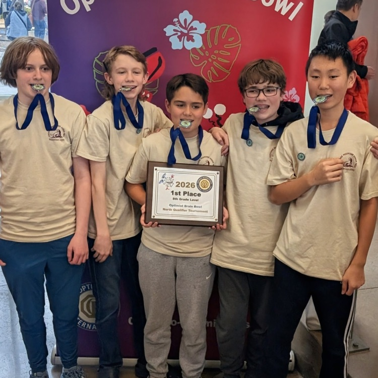 cmsd12's tweet image. Congratulations to the CMJH Brain Bowl Team for taking First Place in the Optimist Brain Bowl Qualifier tournament in Highland Ranch on Saturday.