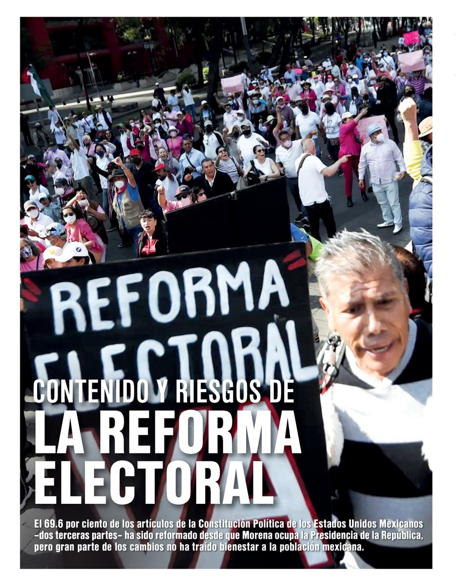 🔴#buzos | Contenido y riesgos de la reforma electoral

 Morena ha reformado casi el 70 % de la Constitución sin generar bienestar. Bajo el discurso de “ahorro”, ahora prepara una reforma electoral que, sin transparentar su contenido, busca eliminar plurinominales y recortar al
