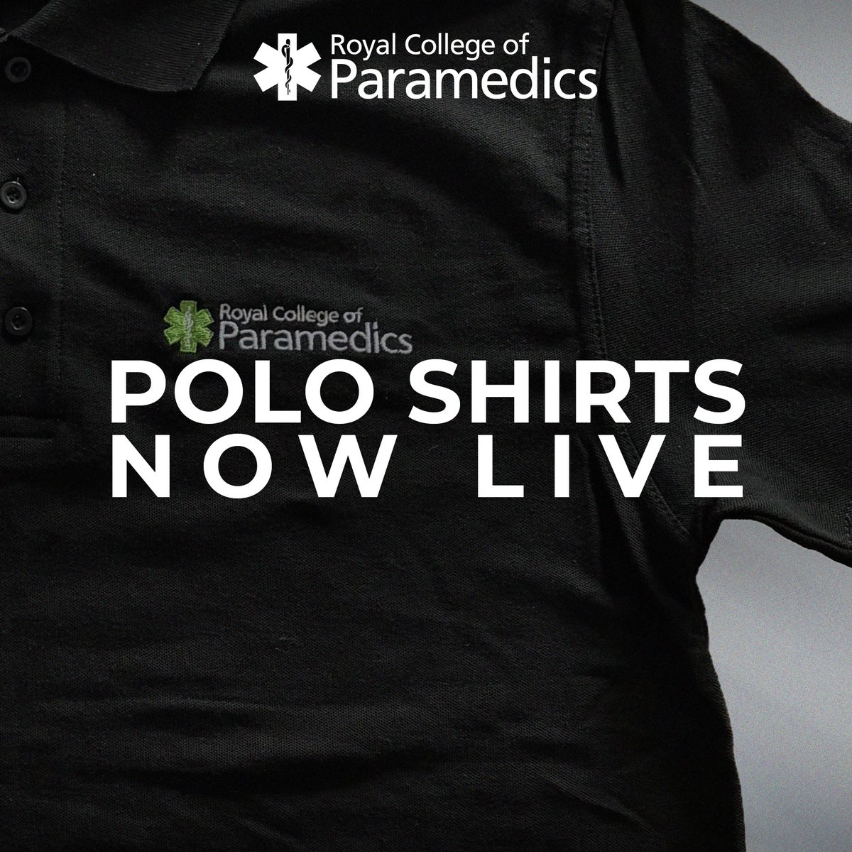 👕 The new Royal College of Paramedics polo shirts are here!

🛒 Available now in our shop, exclusively for members, with free shipping on every order!

Click here to purchase ➡️ collegeofparamedics.co.uk/COP/COP/Shop/P…