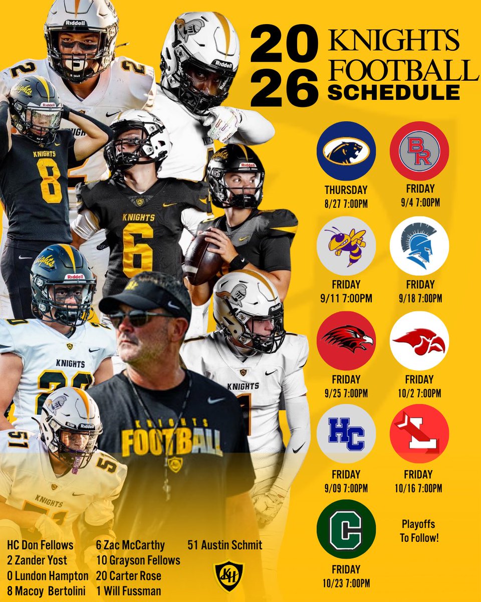 Kenowa Hills Knights Football ⚔️🏈 tweet media