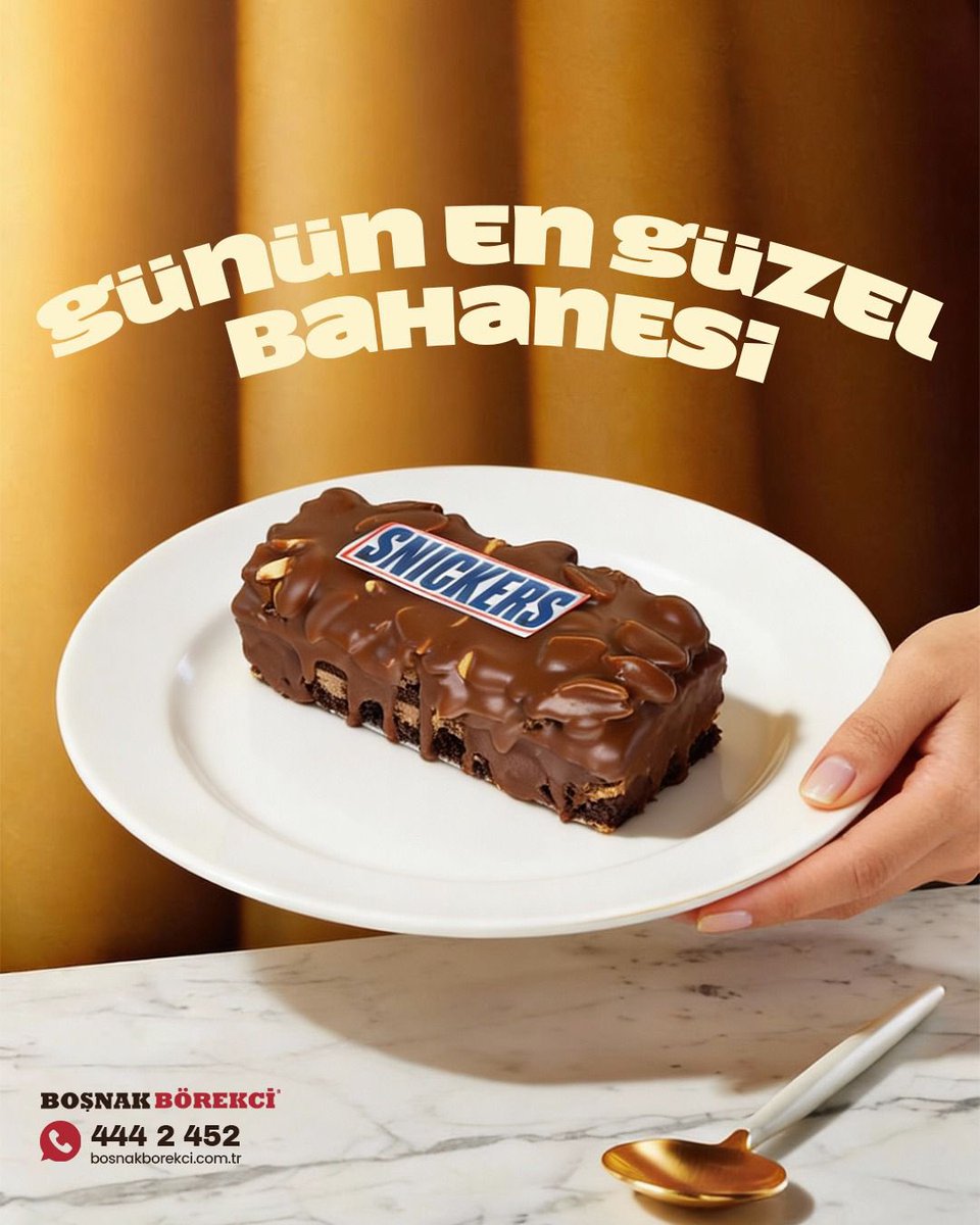 Günün en güzel bahanesi hazır 🍫
Snickers lezzetiyle mutluluk garantili 🤍
#boşnakbörekçi #annelerinellerinden #snickers