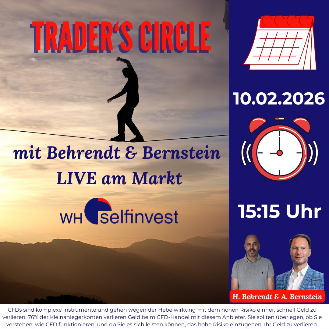 investui's tweet photo. 📊 Trader’s Circle Spezial – Fokus auf Aktien

Aktuelle Trends, konkrete Setups &amp; spannende Aktienchancen – kompakt &amp; praxisnah.

📅 10.02.2026 | 🕑 15:15
https://t.co/T5ZUSqOxFs

CFDs sind komplexe Instrumente mit hohem Verlustrisiko (76 % der Kleinanlegerkonten verlieren Geld). https://t.co/EUDTxnTuMK