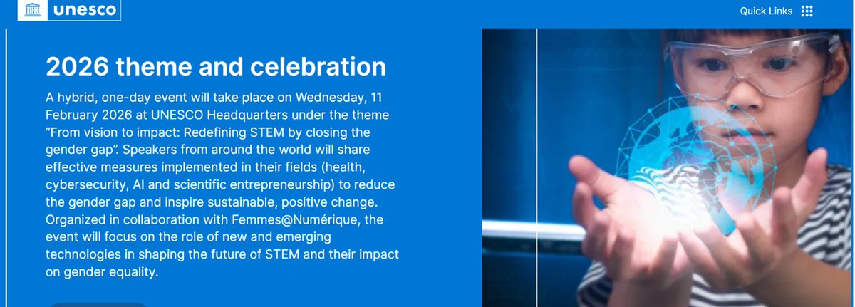 blukwambe's tweet photo. Join UNESCO on 11 February 2026 for a global event celebrating women in science and shaping a future where science and gender equality advance together.
 https://t.co/gpYSURcSlq https://t.co/Y6O1PCrHzo