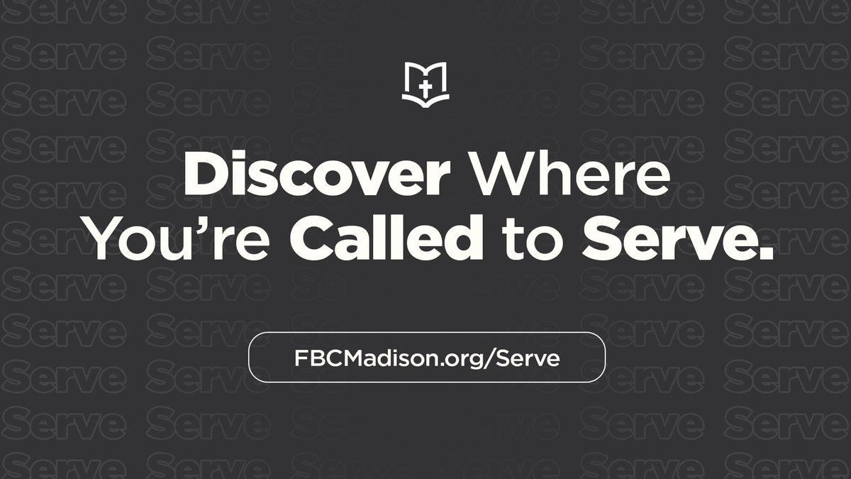 We don’t serve to be seen. We serve because we’ve been saved. Every act of service helps people see Jesus. Find your place at FBCMadison.org/Serve.