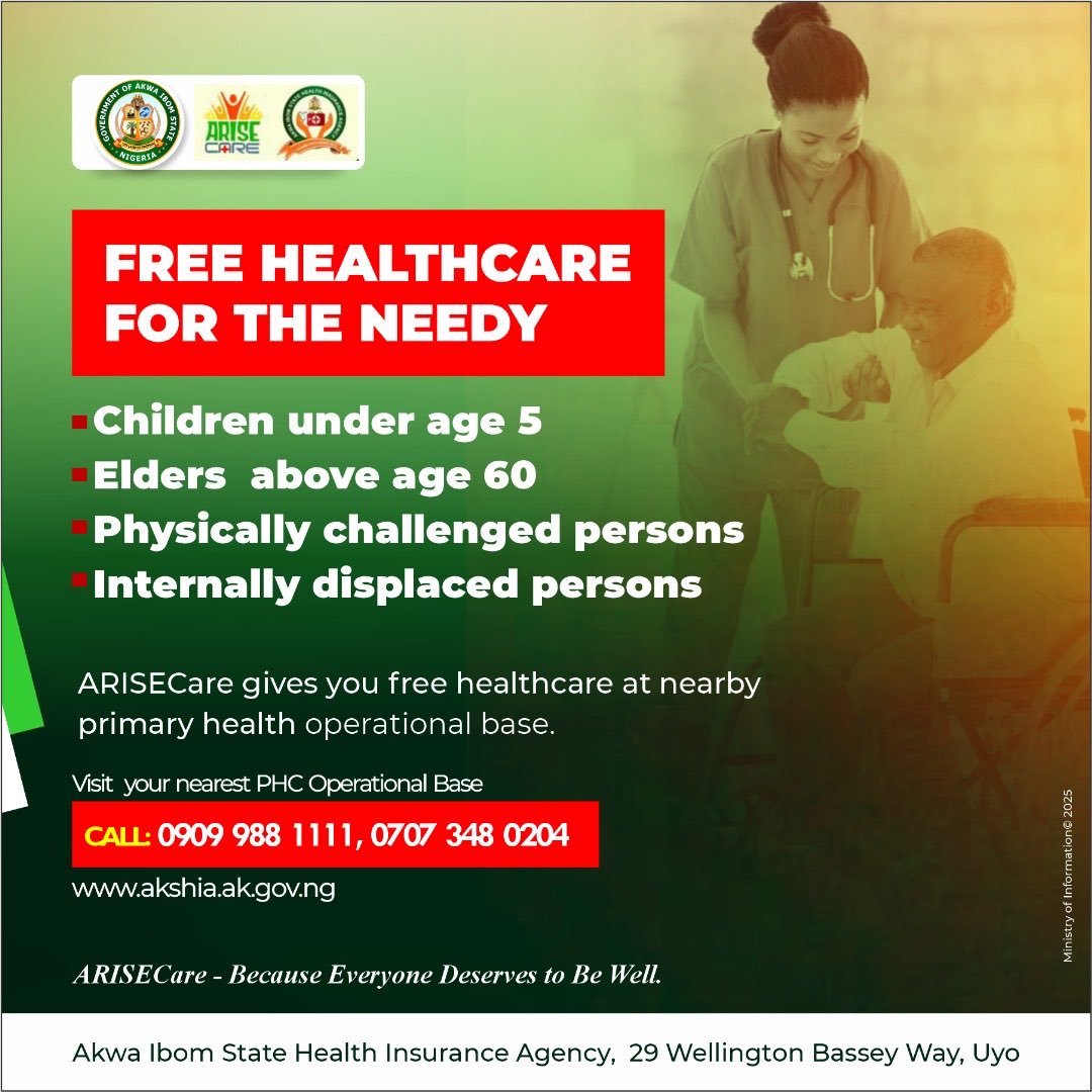 Look at this fake advert from my Akwa Ibom State Govt. How many elderly women in our villages have access to this info?, but the govt. already records this as achievement and claim credit. Mme unie anyen ewot nnan.