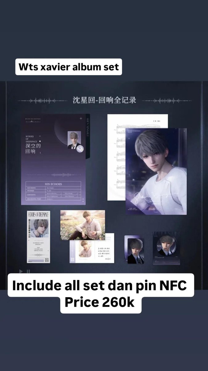 okami_lia's tweet photo. Wts xavier album set include yang di photo dan NFC pin
Bisa pakai oren atau hijau juga
Open nego by dm 
#Xavier #LoveandDeespace #merchloveanddeepspace https://t.co/oAEGEW5E4L