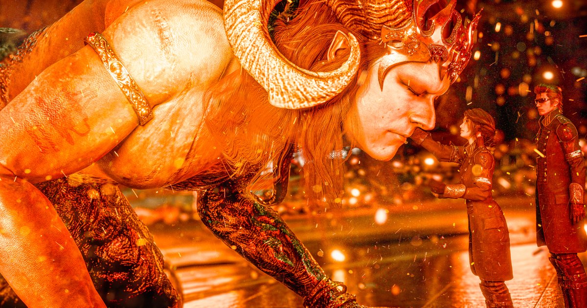 “He’s begging us to kill him,” the Son of the Dawn said.

“Does he possess another Messenger body?” the Little Flame asked.

His Little Flame. How appropriate that his most cherished servant should be present to help guide his soul to the Great Beyond.

#FFXV #FF15 #IgnisScientia