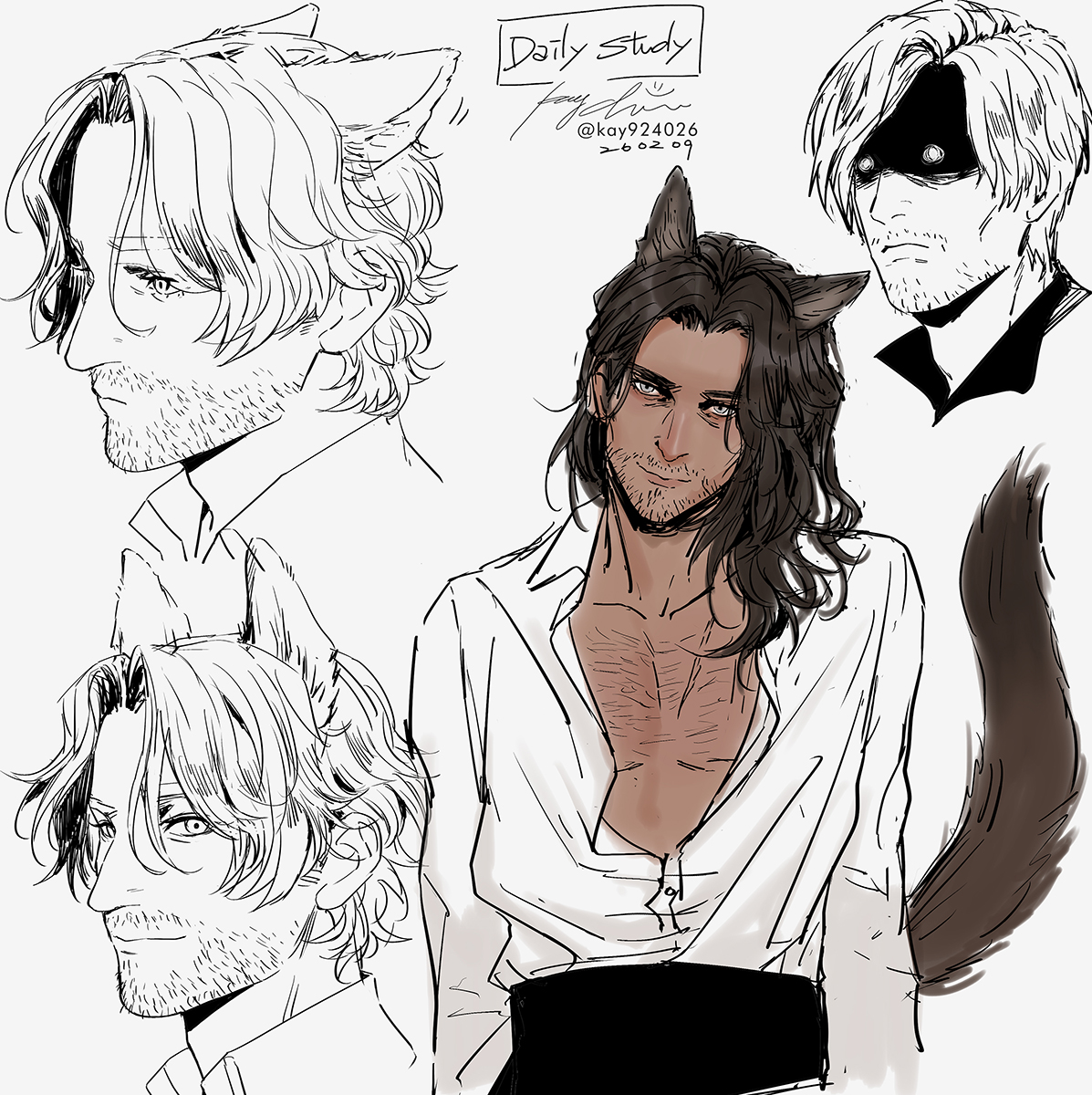 [260209-Daily Study]🦇🐺
#luisserra #leonkennedy