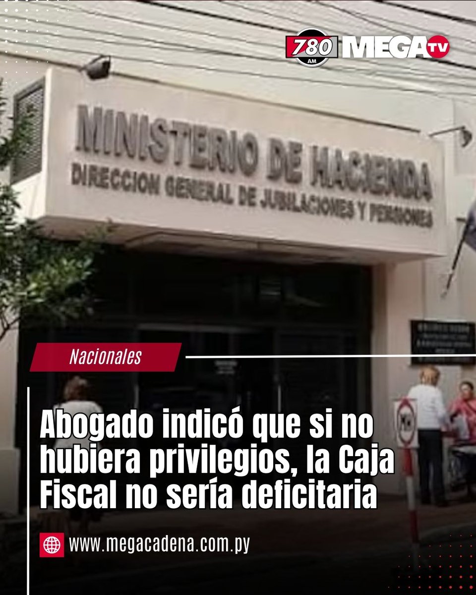 NACIONALES | Abogado indicó que sino hubiera privilegios, la Caja Fiscal no sería deficitaria

📍 El abogado Manuel Riera Escudero, especialista en derecho civil, afirmó que la Caja Fiscal de Jubilaciones no sería deficitaria si se eliminaran los privilegios sectoriales. 

🔺 En