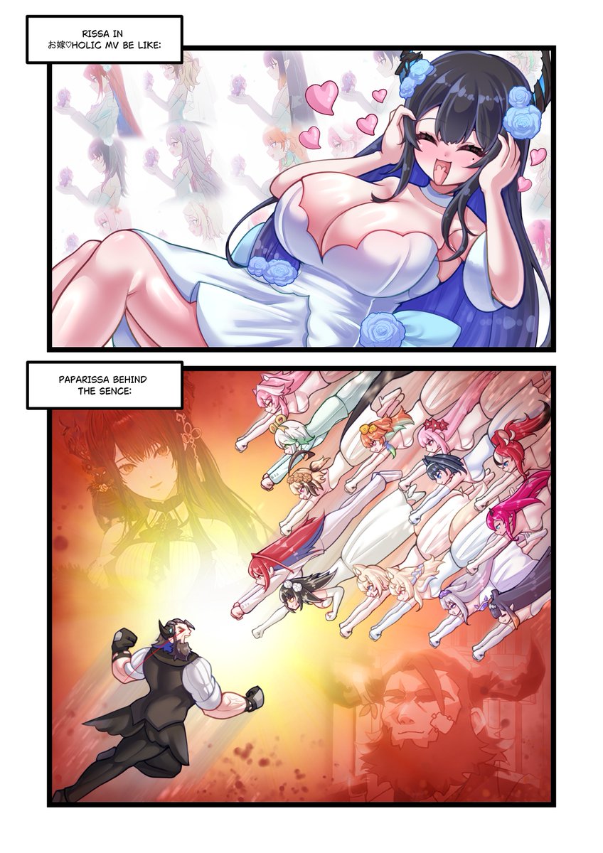 Rissa in MV VS Rissapapa before MV
#RavenCrafts