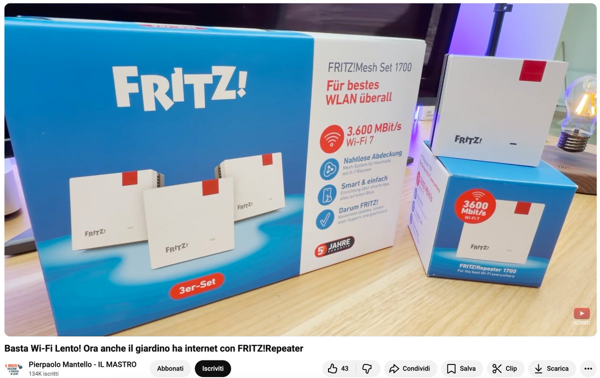 Come migliorare la copertura Wi-Fi sia dentro casa che in giardino!

Guarda il video completo: youtube.com/watch?v=26sVK2…